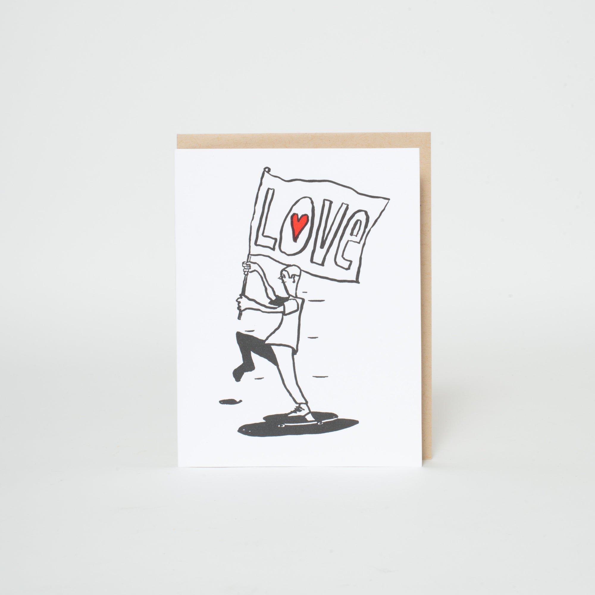 love skater card by russ pope