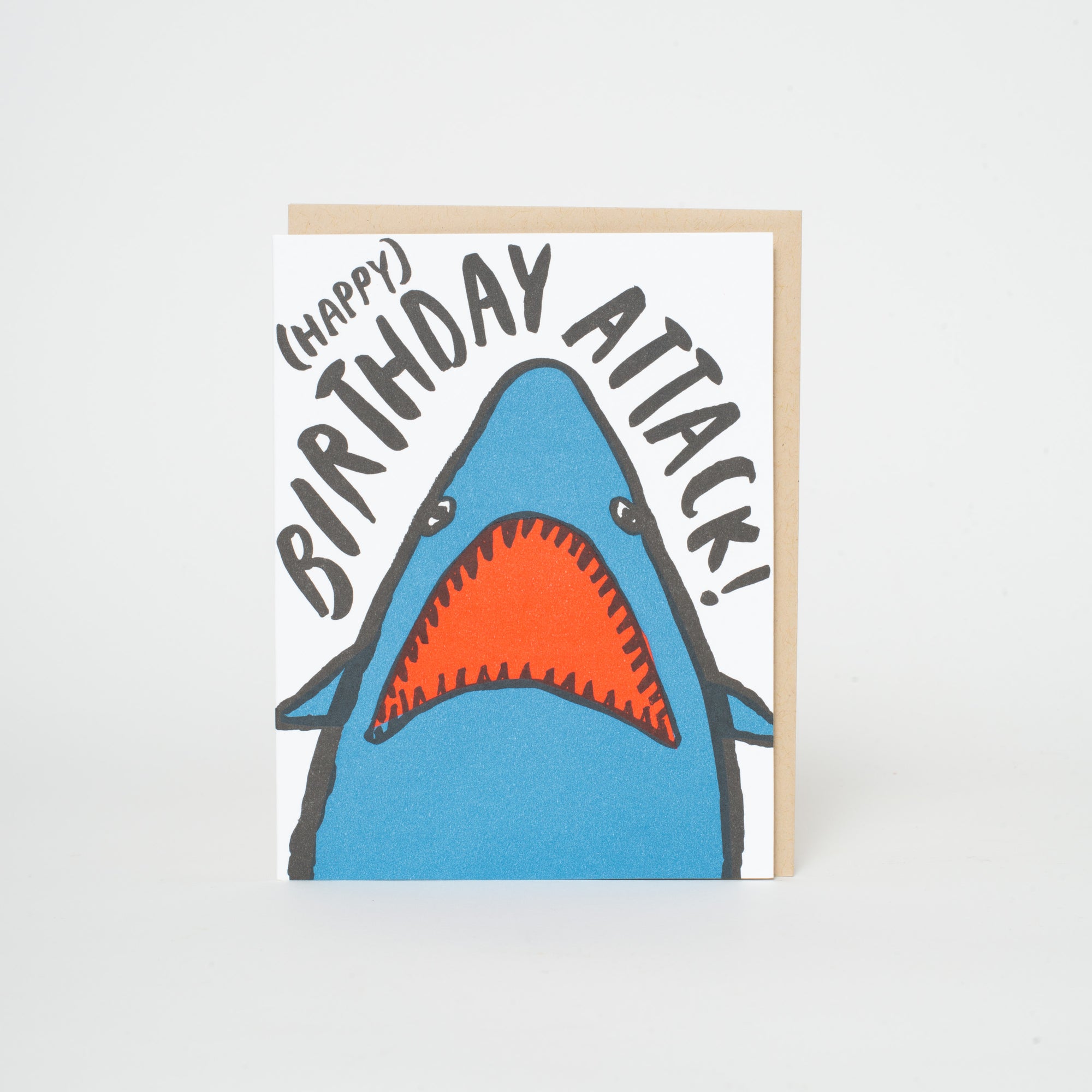 shark attack birthday card