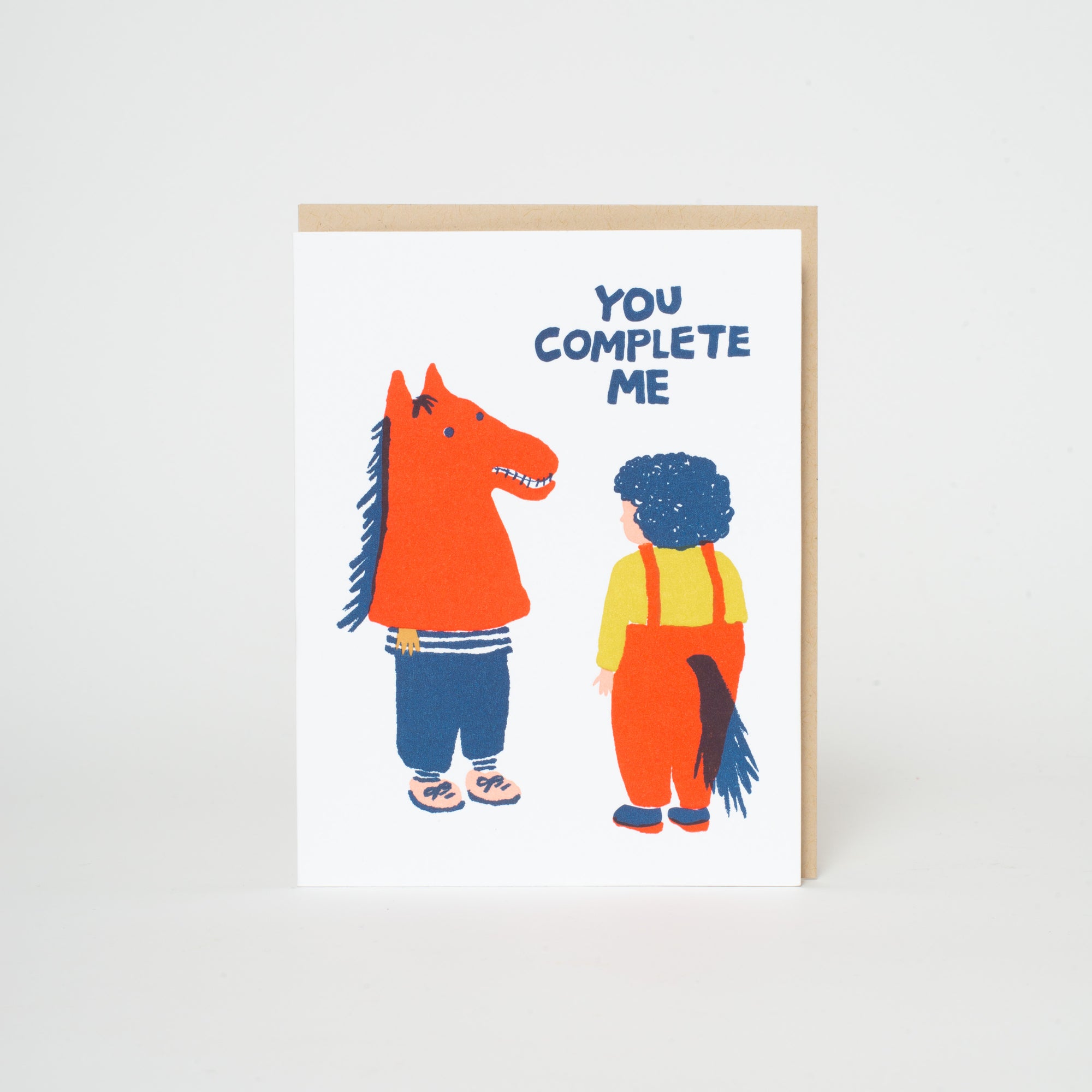 horse costume you complete me love card