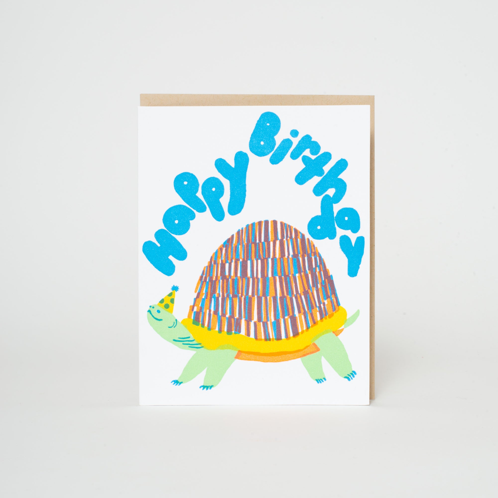 confetti turtle happy birthday card