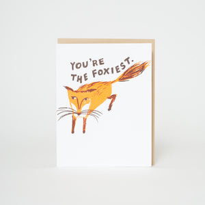 you're the foxiest love card