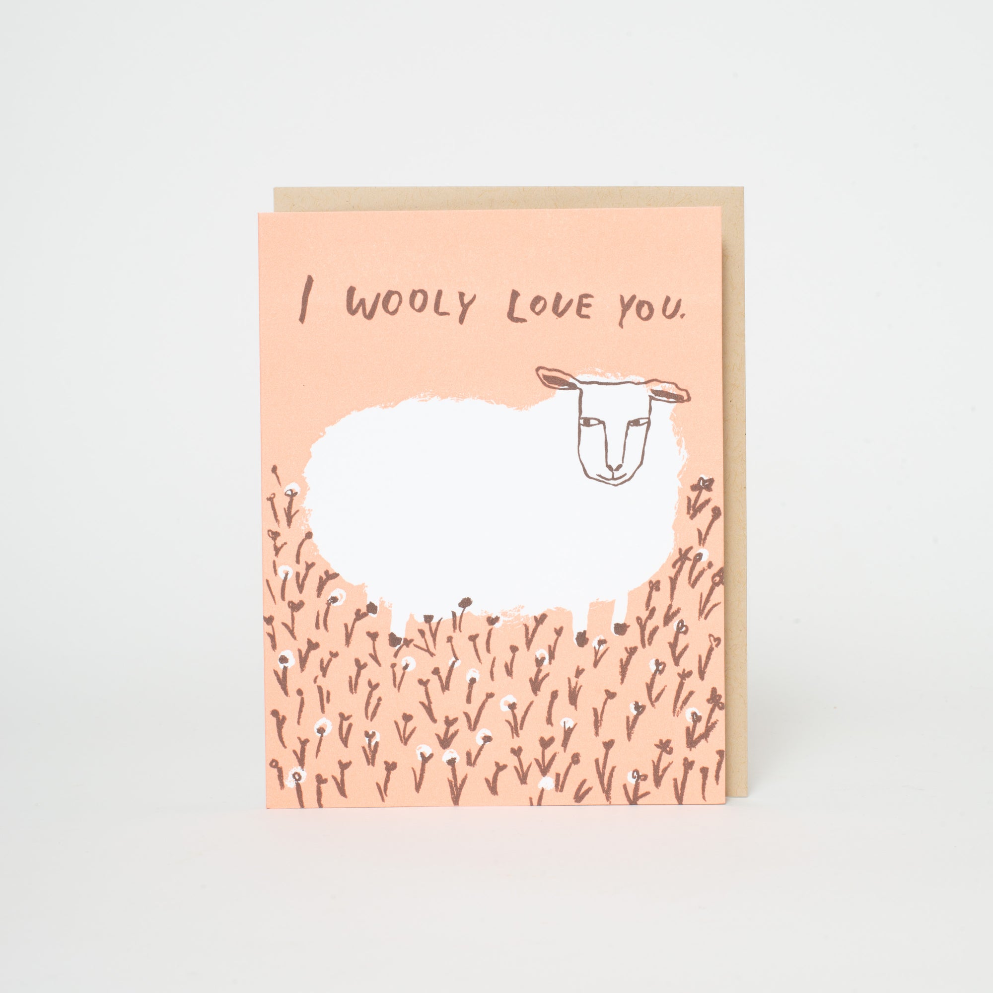 wooly love you sheep love card