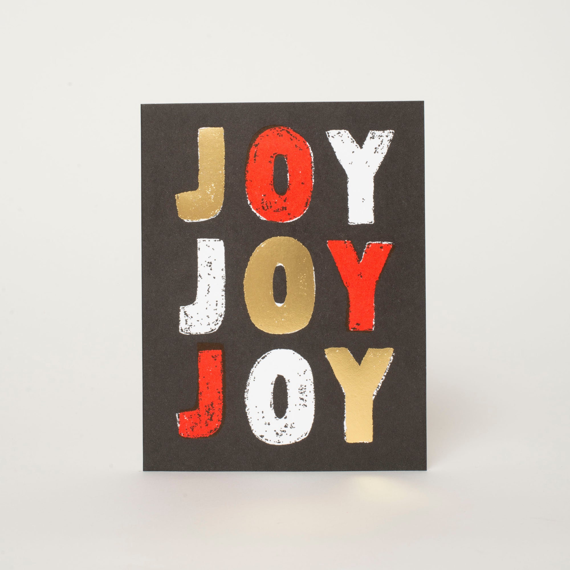 Joy Joy Joy Holiday Greeting Card