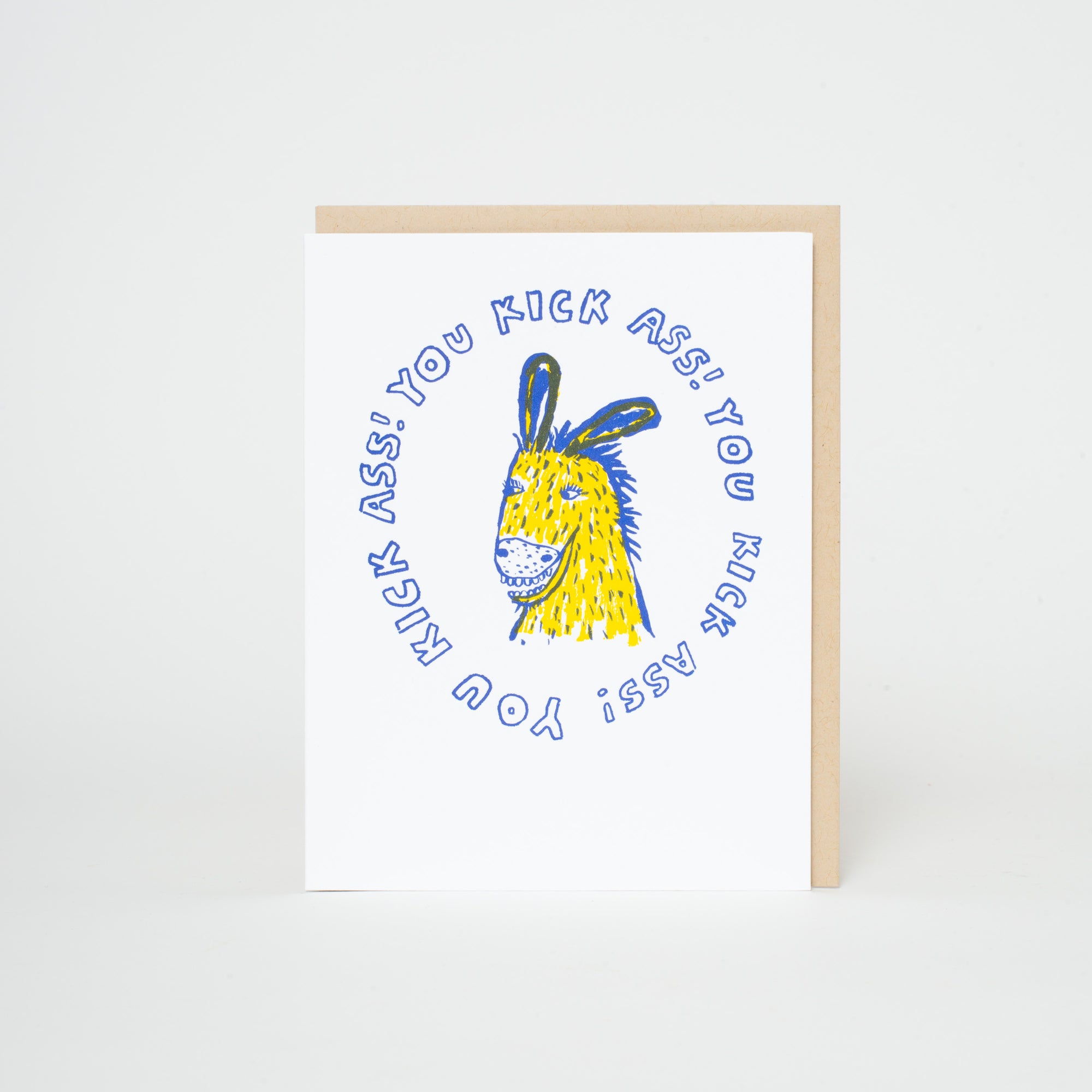 kick ass donkey congrats card