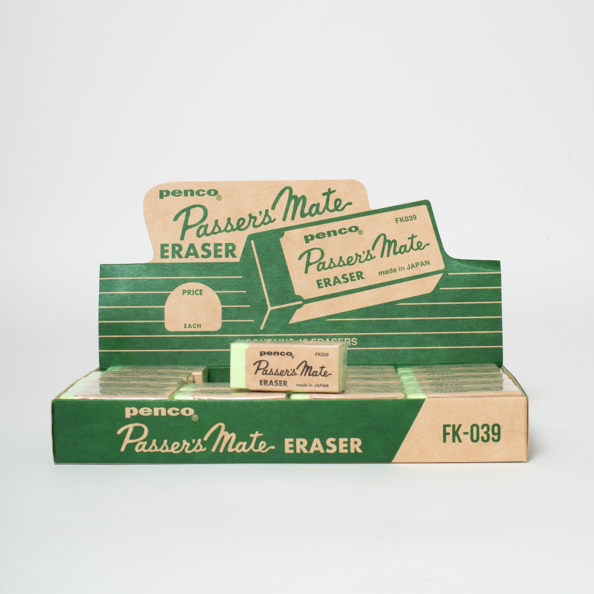 Vintage Style Eraser with Sleeve by Penco