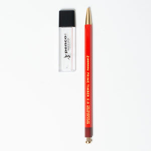 Prime Timber Brass Mechanical Pencil, 2mm, Red