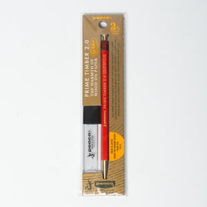 Prime Timber Brass Mechanical Pencil, 2mm, Red