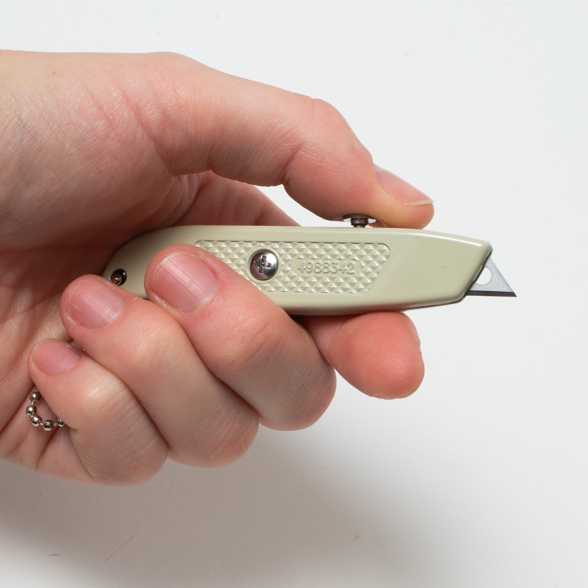 Mini Utility Knife Keychain, Ivory