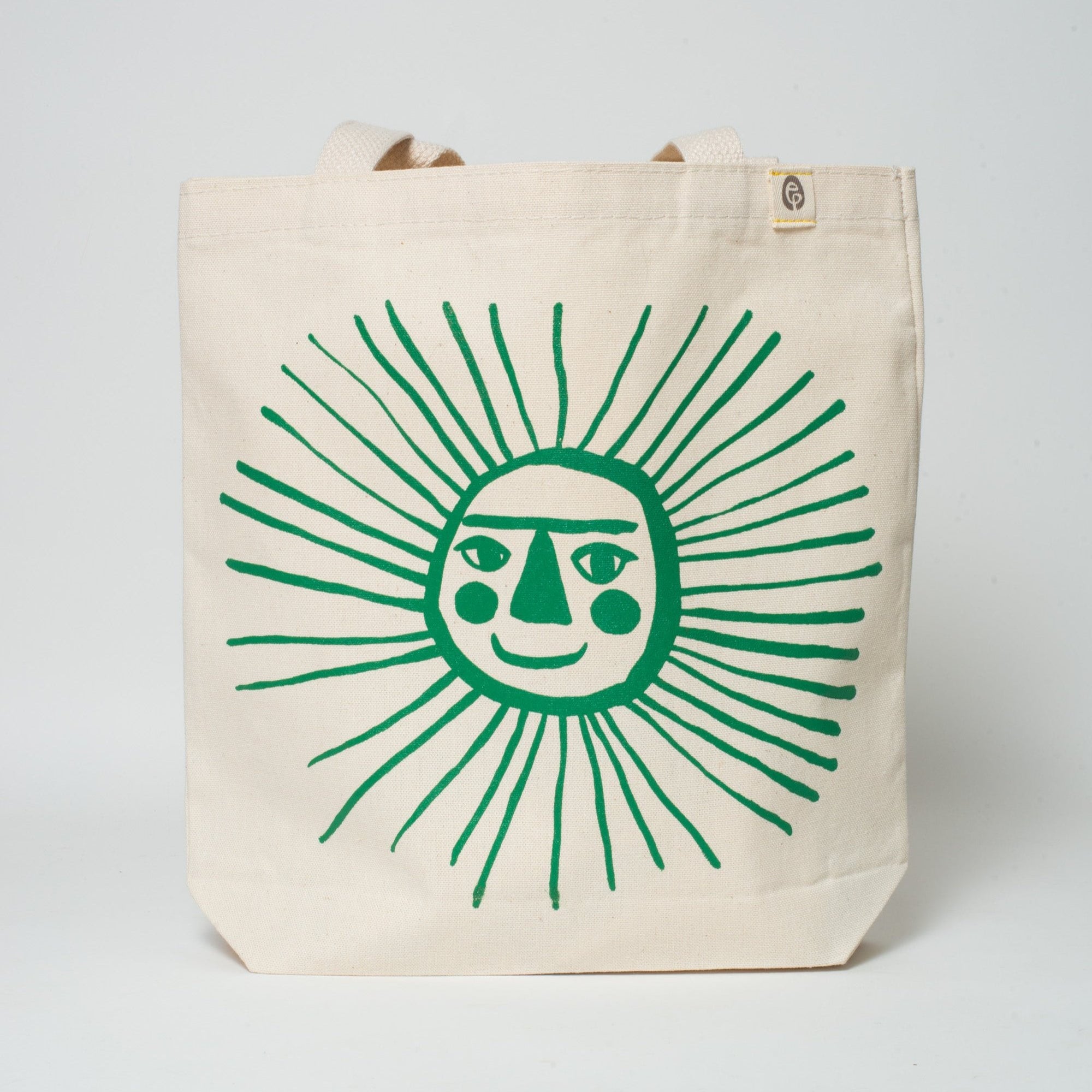 Egg Press Smiling Sun Tote Bag