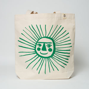 Egg Press Smiling Sun Tote Bag