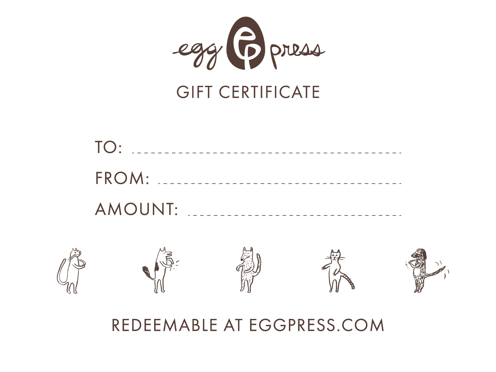 Egg Press Digital Gift Card