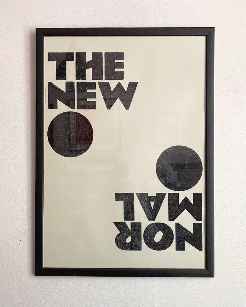 "The New Normal" Woodblock Printed Poster